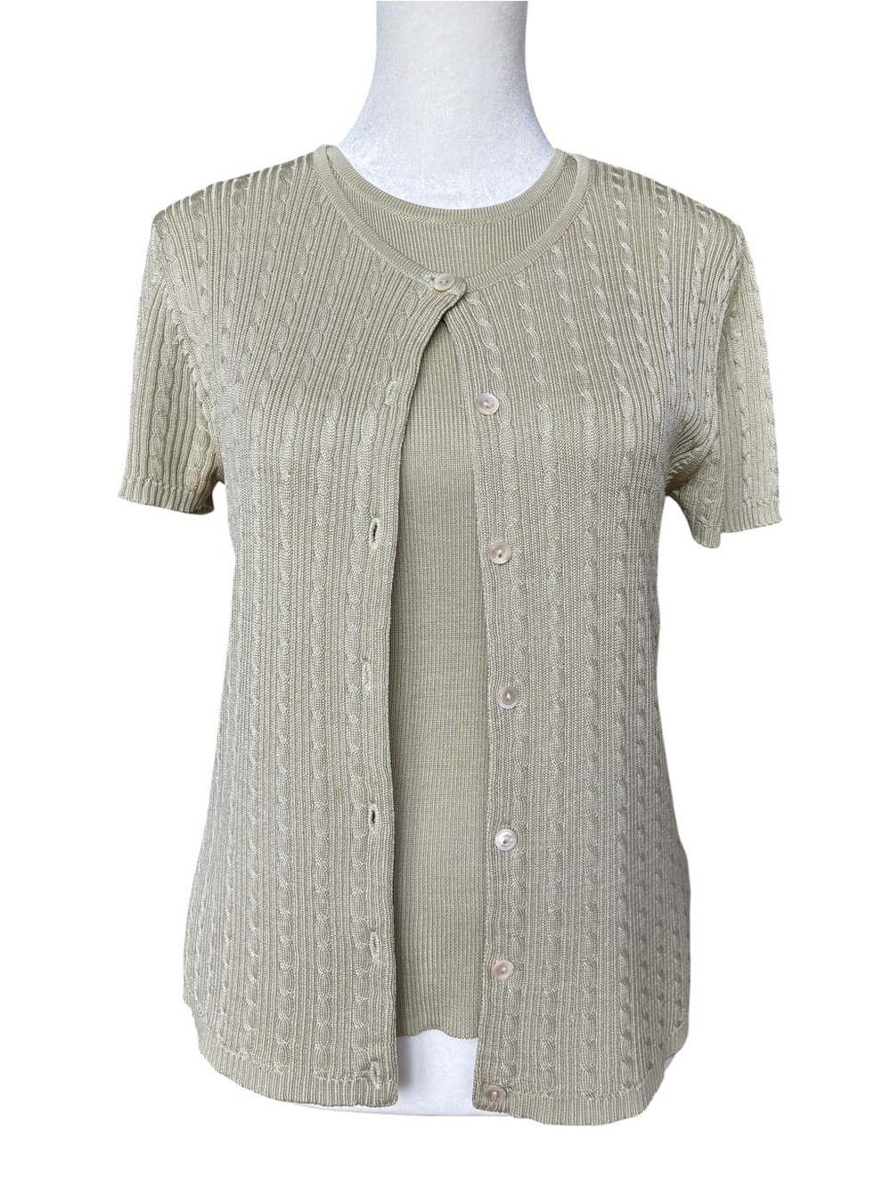 J. Crew Silk Twin Set